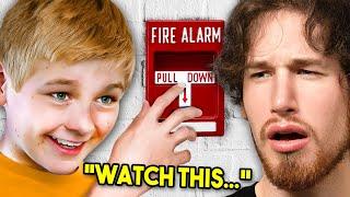 Kid PULLS FIRE ALARM To Skip Test...