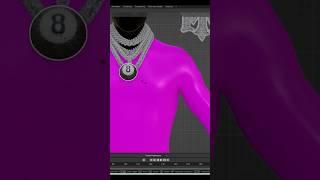 Making A Custom GTA 5 / FiveM Chain Set  #Shorts #GTA5 GTAV #GTARP #FiveM #blender