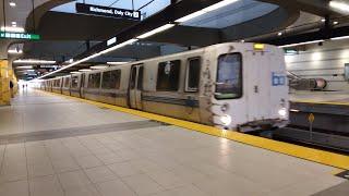 BART 1988 Alstom C1 Car 343 on the Orange Line - 8-Car Legacy Fleet Richmond Train