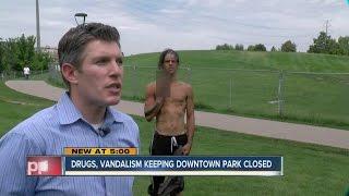 Drugs, vandalism keep downtown Denver park closed