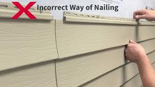 Kaycan Vinyl Siding Installation Tips: Nailing