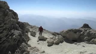 on top of Mount Damavand