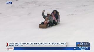 Duke Energy set to hold Sledding Day on Snow Hill at Deming Park