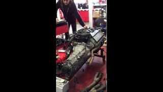 BMW M62 4.4 V8 - Running on an engine stand.