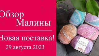 ОБЗОР МАЛИНЫ - Новая поставка пряжи (29 августа 2023)