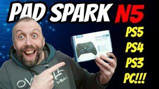 CONTROLLER WIRELESS SPARK N5  UNBOXING E PROVA PS5 PS4 PC!!!