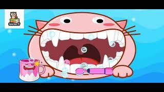 Nepali kids song - Daat Safa Garau | Brush Your Teeth | Sana Sani Tv