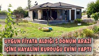 YILLARCA HAYALİNİ KURDULAR -  UYGUN FİYATA ALDIKLARI 5 DÖNÜM ARAZİ İÇİNE EVLERİNİ YAPTILAR