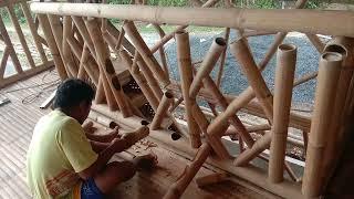 Making of Bamboo Railings | Kawayan Furniture Bamboo Craft