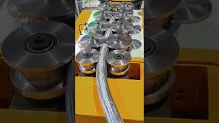 Rolling Steel Pipe Bending Process #shorts
