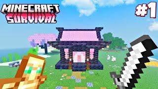 MINECRAFTPE Survival Series Ep 1 in Hindi 1.21 | Made OP Survival Base & Iron Armor #minecraftpe