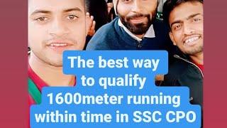 *How you can qualify 1600 meter running in SSC CPO* #motivation #ssccpo #physical #ssc ! JAI HIND.