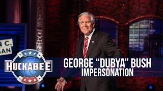 George "Dubya" Bush Impersonates PRESIDENT TRUMP: John C Morgan | Huckabee