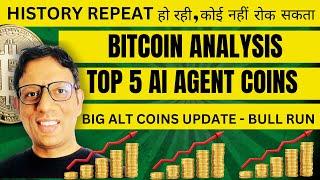 TOP 5 AI agent Coins | Bitcoin and Alt coins update | First video of this year