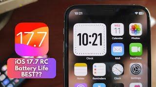 iOS 17.7 RC Battery Life, Performance, & More