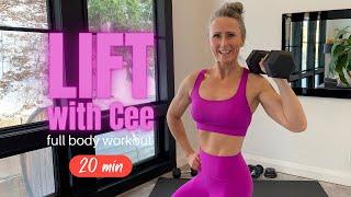 FULL BODY dumbbell workout for women 20min FB17