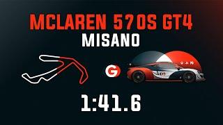 Misano 1:41.6 - Mclaren 570S GT4 - GO Setups | ACC 1.9.5