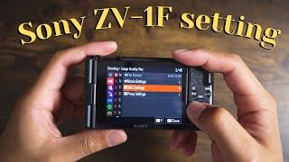 How I setup my Sony ZV-1F