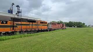 Freight Train Stalls Out, Harmonic Rocking Too Almost Derailing! #trains #trainhorn #railway