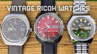 My Vintage Ricoh Watches - 70s Retro!!