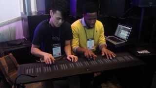 Cory Henry and Heen Wah play Chick Corea's "Spain" on the Roli Seaboard at NAMM 2014