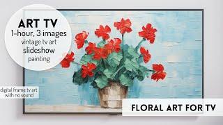 Stunning Floral Art Digital Screensaver for TV: Beautiful Flower Visuals to Enhance Your Space