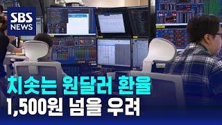 정치 혼란에 치솟는 원달러 환율…1,500원 넘을 우려 / SBS