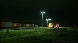 2PM5 Pacific National Freight Train & Locomotives Refuelling At Night (8/8/2024) - PoathTV Railways