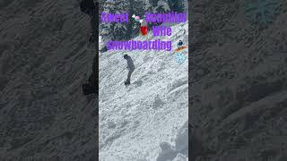 Sweet  beautiful  Wife  snowboarding  ️ mt hood powder 3/22/25 #love