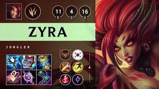 Zyra Jungle vs Xin Zhao: Rampage - KR Grandmaster Patch 14.21