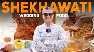 Unseen Shekhawati Wedding Food/प्रीति भोज in Mandawa, Rajasthan I Sweets, Namkeen, Ker Sangri, Bade