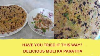 TRY MAKING YOUR MOOLI KA PARATHA LIKE THIS  #shorts #trending #yummy #breakfast #easyrecipes