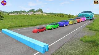 Big & Small Cars Vs Ledge - BeamNG.drive 