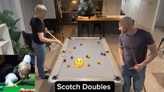 Neil Robertson & Marc Robertson Scotch Doubles | Break & Run | 8 Ball | Michael Scerri