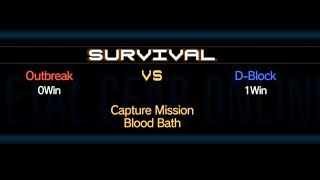 MGO2 Survival match  BB Cap Outbreak vs D Block