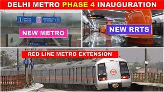 Delhi metro phase 4 | Magenta line new metro | Red Line Extension | Namo Bharat | Papa Construction