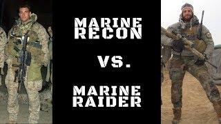 DIFFERENCE BETWEEN MARINE RECON & MARINE RAIDERS | Nick Koumalatsos