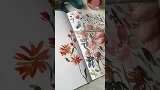 ink painted flowers