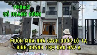Nhà cách  quốc lộ 1a bình Chánh 1km .4x25m thiết kế hiện đại sổ hoàng công /nhà ngộp bình Chánh