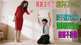 媽媽求你了，我考不了100分，孩子壓力太大選擇結束生命，媽媽不後悔！