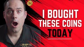 I BOUGHT THESE COINS TODAY!! #cryptorenzi #cryptonews #bitcoin