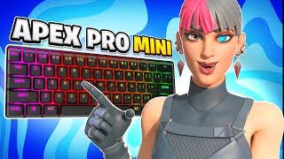 Trying the **FASTEST** Keyboard in Fortnite! (Apex Pro Mini)