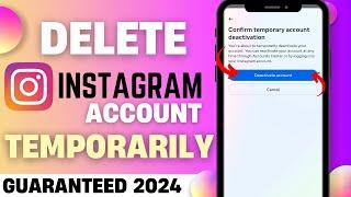 How to Delete Instagram Account Temporarily 2024 (NEW UPDATE)