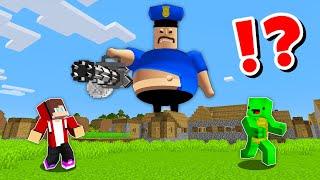 JJ and Mikey vs ROBLOX BARRY's PRISON RUN CHALLENGE in Minecraft / Maizen animation