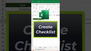 Create checklist in excel #vikominstitute #checklist #microsoftexcel 