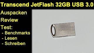 Transcend JetFlash 32GB USB 3.0 / 3.1 Gen.1 Stick - Auspacken Review Test Geschwindigkeit Benchmarks