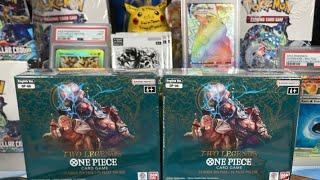 Pokémon LIVE SHOP - Opening Stellar Crown, One Piece OP-09 Four Emperors & OP-08, Vintage Pokémon