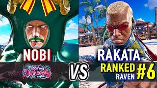 T8  NOBI (Shaheen) vs RAKATA (#6 Ranked Raven)  Tekken 8 High Level Gameplay