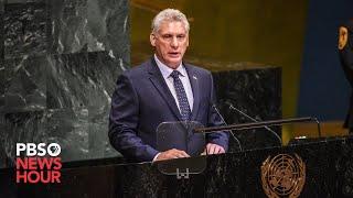 WATCH LIVE: Cuban President Miguel Díaz Canel Bermúdez speaks at 2021 U.N. General Assembly