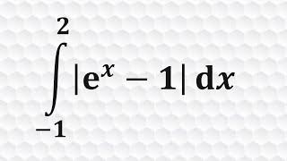 Definite Absolute Value Integral